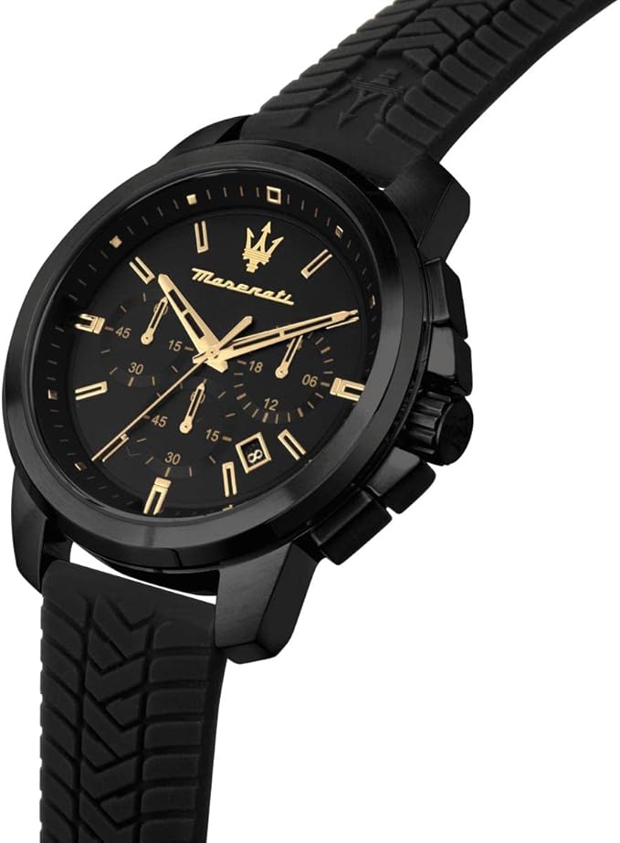 Maserati Reloj para Hombre, Colección Successo, en Acero Inoxidable, Silicona, con Correa de Silicona - R8871621011