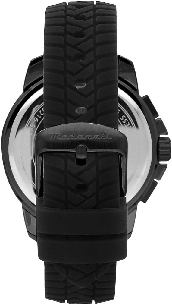 Maserati Reloj para Hombre, Colección Successo, en Acero Inoxidable, Silicona, con Correa de Silicona - R8871621011