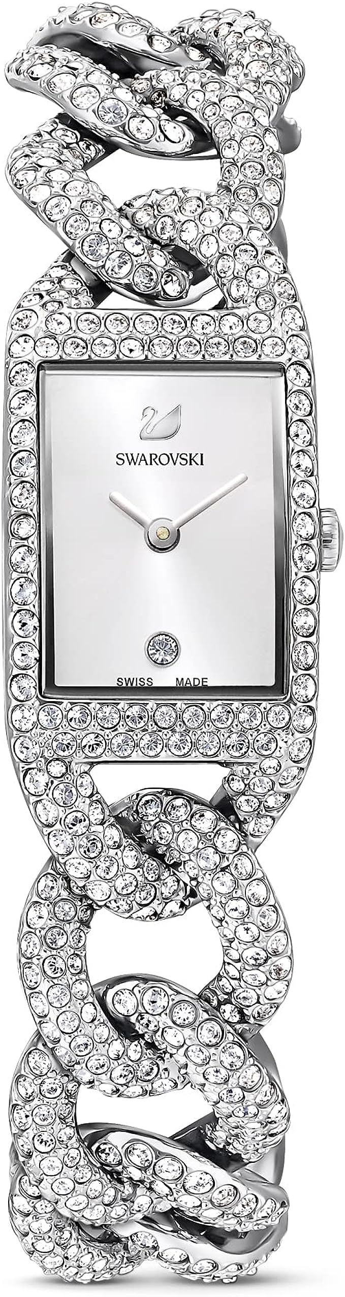 Swarovski Reloj para Mujer, Acero Inoxidable con Cristales Transparentes, de La Colección Cocktail de Swarovski