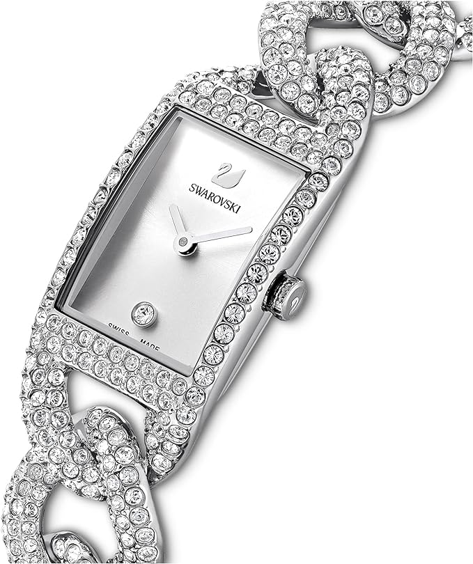 Swarovski Reloj para Mujer, Acero Inoxidable con Cristales Transparentes, de La Colección Cocktail de Swarovski