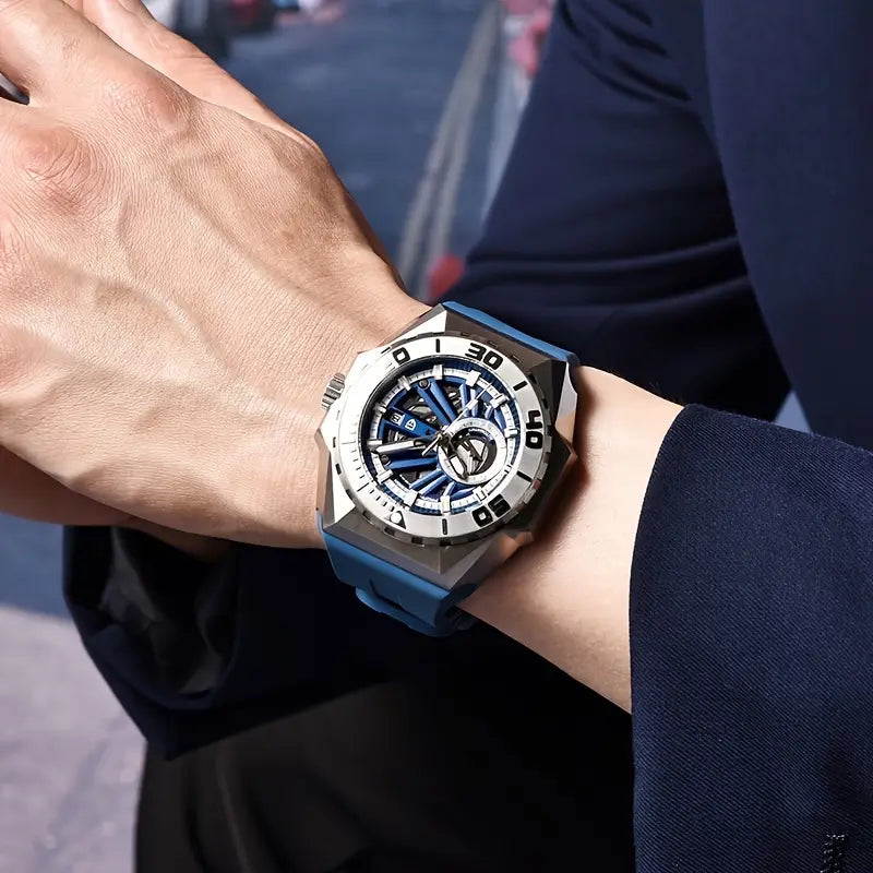 Reloj automático de cristal de zafiro para hombre de PAGANI DESIGN